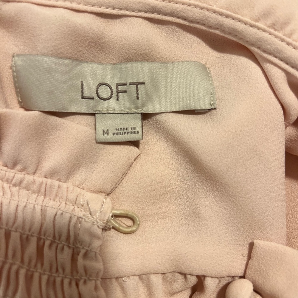 LOFT Blush Ruffled Blouse - Picture 3 of 8